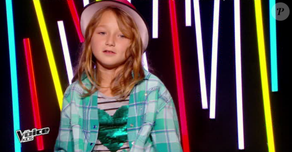 Satine rejoint l'équipe de Patrick Fiori dans The Voice Kids, le vendredi 2 octobre 2015, sur TF1