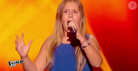 Maeva est éliminée dans The Voice Kids, le vendredi 2 octobre 2015, sur TF1