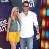 Tori Spelling et son mari Dean McDermott - Avant-première du film "Inside Out" à Hollywood, le 8 juin 2015.