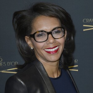 Audrey Pulvar - 65e édition des Cravaches d'Or au Théâtre des Champs-Elysées à Paris le 14 mars 2014.