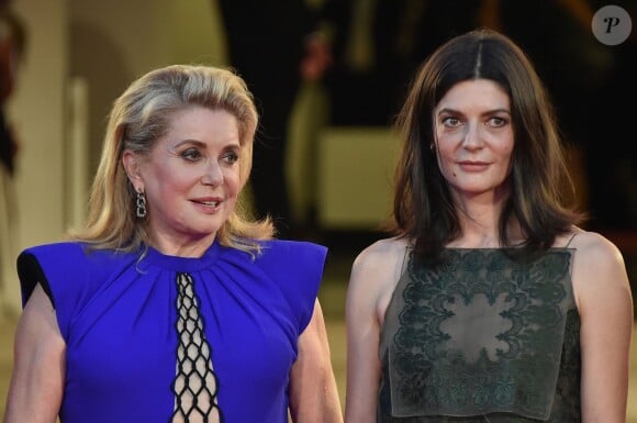 Catherine Deneuve et sa fille Chiara Mastroianni - Tapis rouge du film "3 coeurs" lors du 71e festival international du film de Venise, le 30 août 2014.