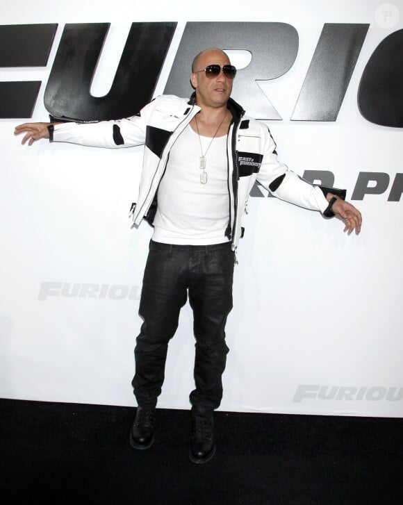 Vin Diesel lors de l'avant-première du film "Fast and Furious 7" à Hollywood, le 1 avril 2015.