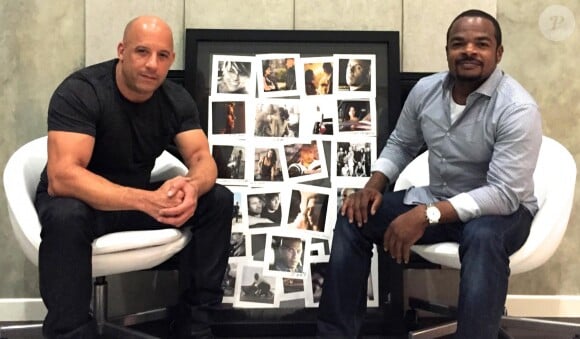 Vin Diesel pose avec F. Gary Gray, probable réalisateur de Furious 8 (photo postée le 6 octobre 2015)