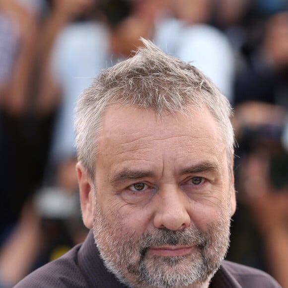 Luc Besson - Photocall du film "The Homesman" lors du 67e festival international du film de Cannes, le 18 mai 2014.