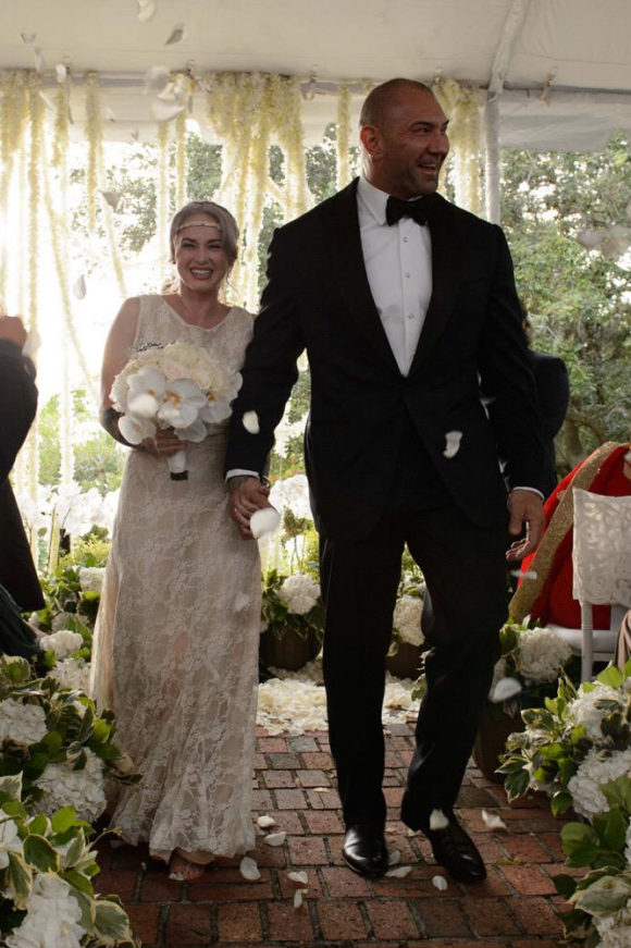 Dave Bautista a épousé sa belle Sarah - octobre 2015