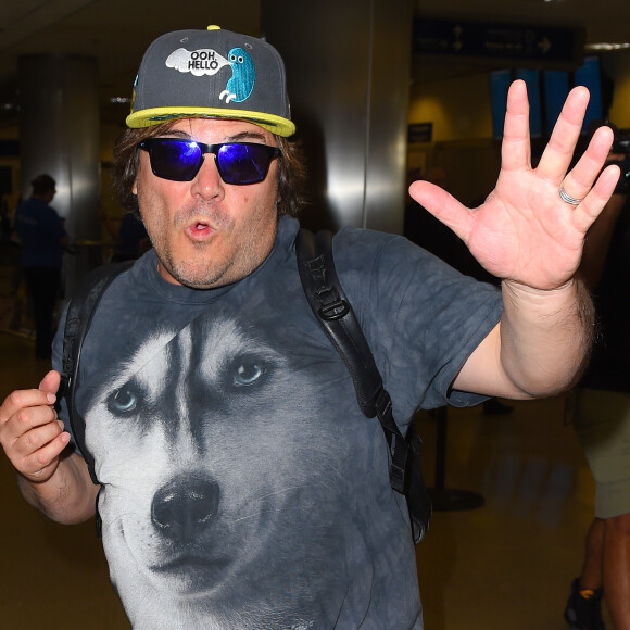 Jack Black à l'aéroport de Los Angeles, le 7 septembre 2015.