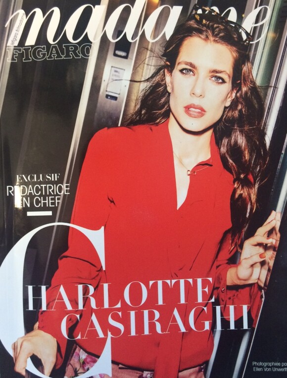 Charlotte Casiraghi photogrpahiée par Ellen von Unwerth dans "Madame Figaro", en kiosques le 9 octobre.