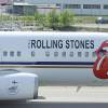 L'avion des Rolling Stones au départ de l'aéroport de Stockholm. Le 2 juillet 2014