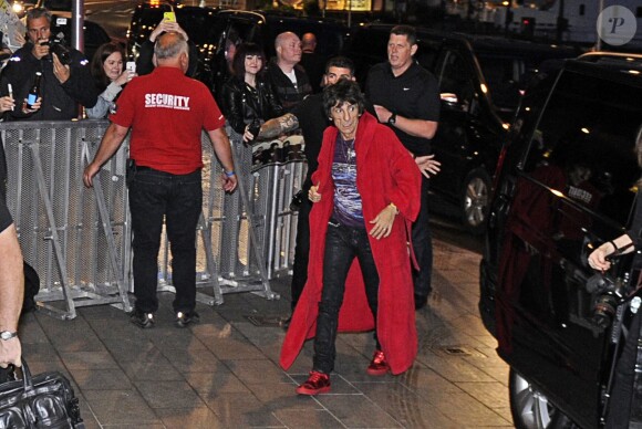 Ronnie Wood - Les membres Rolling Stones rentrent au Grand hôtel après leur concert à Stockholm, le 1er juillet 2014.