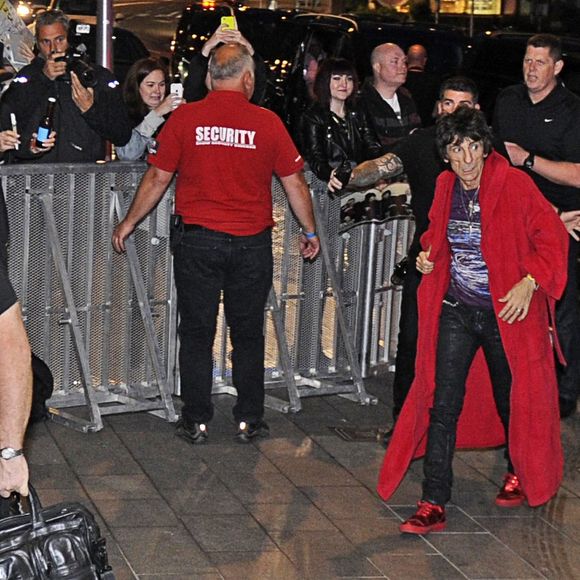 Ronnie Wood - Les membres Rolling Stones rentrent au Grand hôtel après leur concert à Stockholm, le 1er juillet 2014.