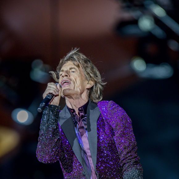 Mick Jagger - Les Rolling Stones en concert au festival Roskilde. Le 3 juillet 2014