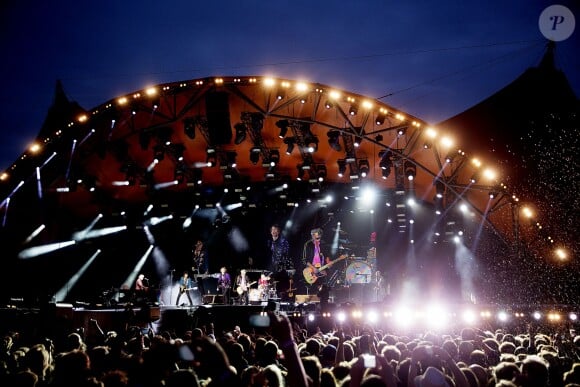 Illustration - Les Rolling Stones en concert au festival Roskilde. Le 3 juillet 2014