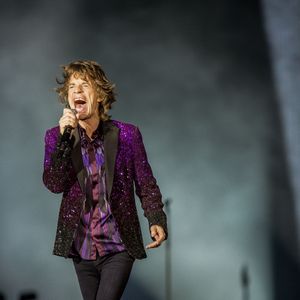 Mick Jagger - Les Rolling Stones en concert au festival Roskilde. Le 3 juillet 2014