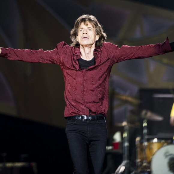 Mick Jagger - Les Rolling Stones en concert au Tele2 Arena à Stockholm. Le 1er juillet 2014