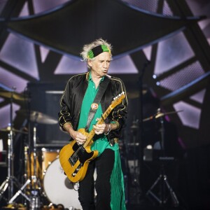 Keith Richards - Les Rolling Stones en concert au Tele2 Arena à Stockholm. Le 1er juillet 2014