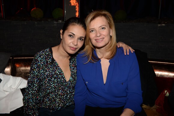 Exclusif - Saïda Jawad, Valérie Trierweiler à la soirée Ladies du jeudi à l'Arc à Paris, le 19 mars 2015.