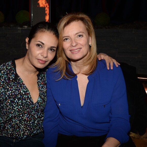 Exclusif - Saïda Jawad, Valérie Trierweiler à la soirée Ladies du jeudi à l'Arc à Paris, le 19 mars 2015.