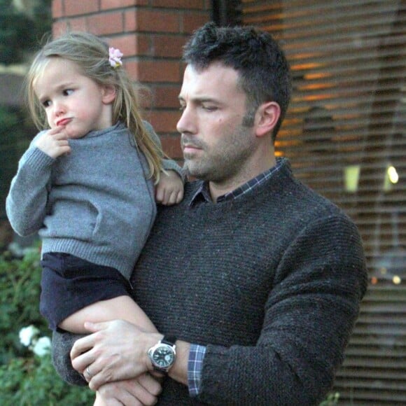 Ben Affleck avec sa fille Seraphina le 13 octobre 2012