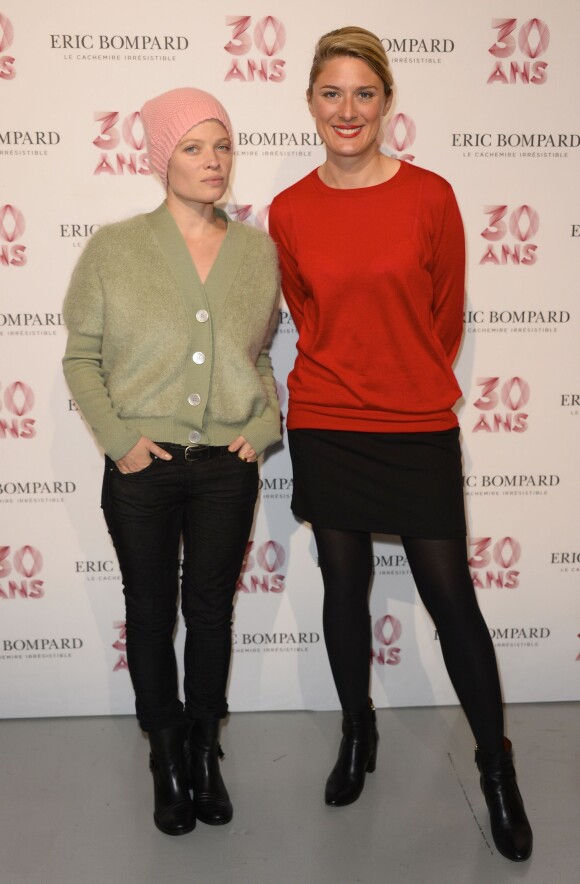 Mélanie Thierry et Lorraine de Gournay (fille de Eric Bompard) - Soirée des 30 ans de la Maison Eric Bompard au Palais de Tokyo à Paris le 15 octobre 2015
