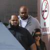 Kim Kardashian, sa soeur Kourtney ainsi que Kylie et Kris Jenner quitte l'hôpital Sunrise de Las Vegas, le 15 octobre 2015, où est hospitalisé Lamar Odom