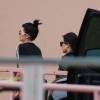 Kylie Jenner et Kourtney Kardashian lors de leur arrivée à l'hôpital Sunrise de Las Vegas, le 15 octobre 2015 où se trouve Lamar Odom, dans le coma