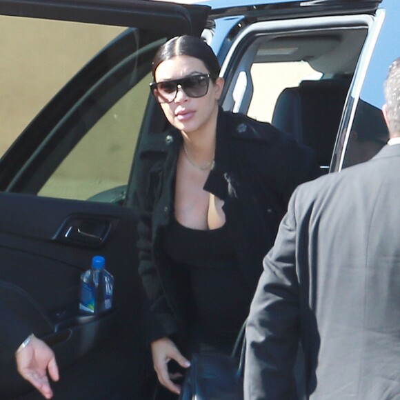 Kim Kardashian au chevet de Lamar Odom à l'hôpital Sunrise de Las Vegas le 14 octobre 2015