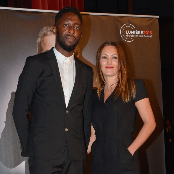 Thomas Ngijol et Karole Rocher - Remise du 7e Prix Lumière à Martin Scorsese au Palais des Congrès de Lyon, lors du Festival Lumière le 16 octobre 2015.