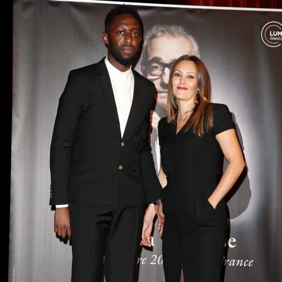 Thomas Ngijol et sa compagne Karole Rocher - Remise du 7e Prix Lumière à Martin Scorsese au Palais des Congrès de Lyon, lors du Festival Lumière le 16 octobre 2015.