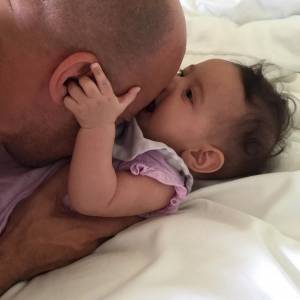 Vin Diesel avec sa fille Pauline - Photo publiée le 10 août 2015