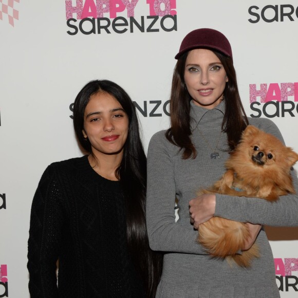 Hafsia Herzi et Frédérique Bel et son chien Joca - Soirée "Happy 10! Sarenza" pour les 10 ans de Sarenza au Ground Control à Paris, le 15 octobre 2015.