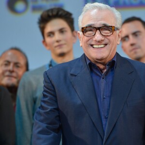 Martin Scorsese lors de la cérémonie de clotûre du Festival Lumière à Lyon, le 18 octobre 2015
