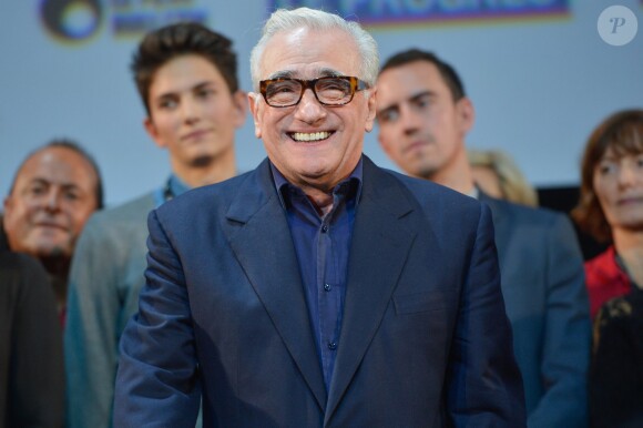 Martin Scorsese lors de la cérémonie de clotûre du Festival Lumière à Lyon, le 18 octobre 2015