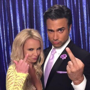 Britney Spears sur le tournage de la série Jane The Virgin, le 11 octobre 2015.