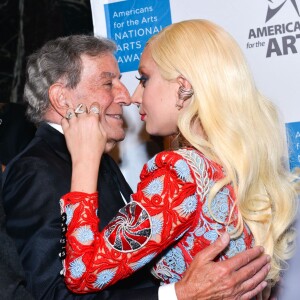 Tony Bennett, Lady Gaga aux "Americans For The Arts 2015 National Arts Awards" à New York, le 19 octobre 2015.