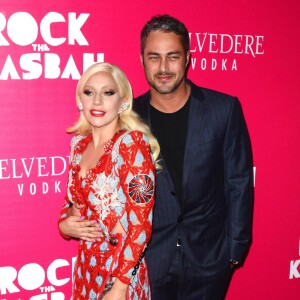 La chanteuse Lady Gaga et son fiancé Taylor Kinney - Première de "Rock The Kasbah" à New York, le 19 octobre 2015.