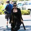 Kourtney Kardashian arrive au Cinepolis, lieu de la fête d'anniversaire surprise de Kim. Thousand Oaks, le 21 octobre 2015.