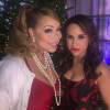 Mariah Carey et Lacey Chabert sur le tournage du film A Christmas Melody / photo postée sur le compte Instagram de la chanteuse américaine.