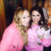 Mariah Carey et Lacey Chabert sur le tournage du film A Christmas Melody / photo postée sur le compte Instagram de la chanteuse américaine.