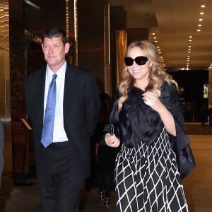 Mariah Carey et son compagnon James Packer sont allés dîner au restaurant Nobu à New York. Le 24 septembre 2015