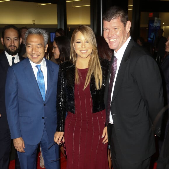 Mariah Carey et son compagnon James Packer à la première de 'The Intern' au Ziegfeld Theatre à New York, le 21 septembre 2015