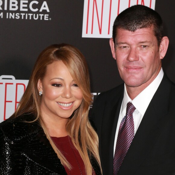 Mariah Carey et son compagnon James Packer à la première de 'The Intern' au Ziegfeld Theatre à New York, le 21 septembre 2015