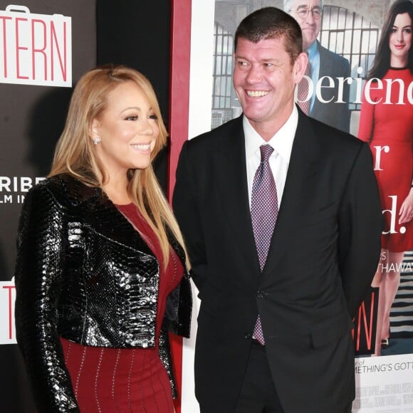 Mariah Carey et son compagnon James Packer à la première de 'The Intern' au Ziegfeld Theatre à New York, le 21 septembre 2015