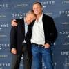 Christoph Waltz et Daniel Craig - Photocall du film "James Bond - Spectre" à l'hôtel Corinthia à Londres le 22 octobre 2015.