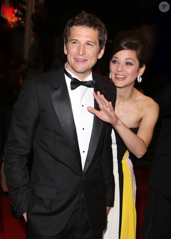 Guillaume Canet et sa compagne Marion Cotillard lors du 66 Festival du film de Cannes, le 20 mai 2013.