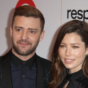 Justin Timberlake et sa femme Jessica Biel - People aux GLSEN Awards à l'hôtel Wilshire de Beverly Hills le 23 octobre 2015.