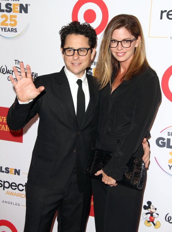 J. J. Abrams et sa femme Katie McGrath - People aux GLSEN Awards à l'hôtel Wilshire de Beverly Hills le 23 octobre 2015.