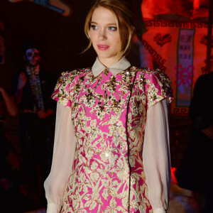 Léa Seydoux (robe Schiaparelli) - Soirée après la première du film "James Bond Spectre" au British Museum à Londres le 26 octobre 2015.