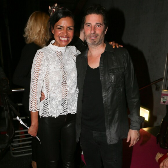 Laurence Roustandjee, Richard Orlinski - Backstage du défilé du 21ème salon du chocolat à la porte de Versailles à Paris le 27 octobre 2015. © CVS / Bestimage