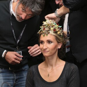 Tatiana Golovin - Backstage du défilé du 21ème salon du chocolat à la porte de Versailles à Paris le 27 octobre 2015. © CVS / Bestimage