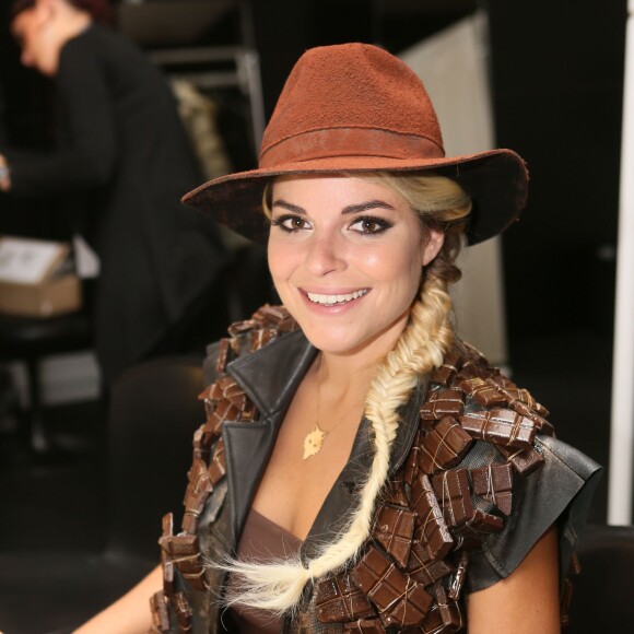 Sophie Tapie - Backstage du défilé du 21ème salon du chocolat à la porte de Versailles à Paris le 27 octobre 2015. © CVS / Bestimage